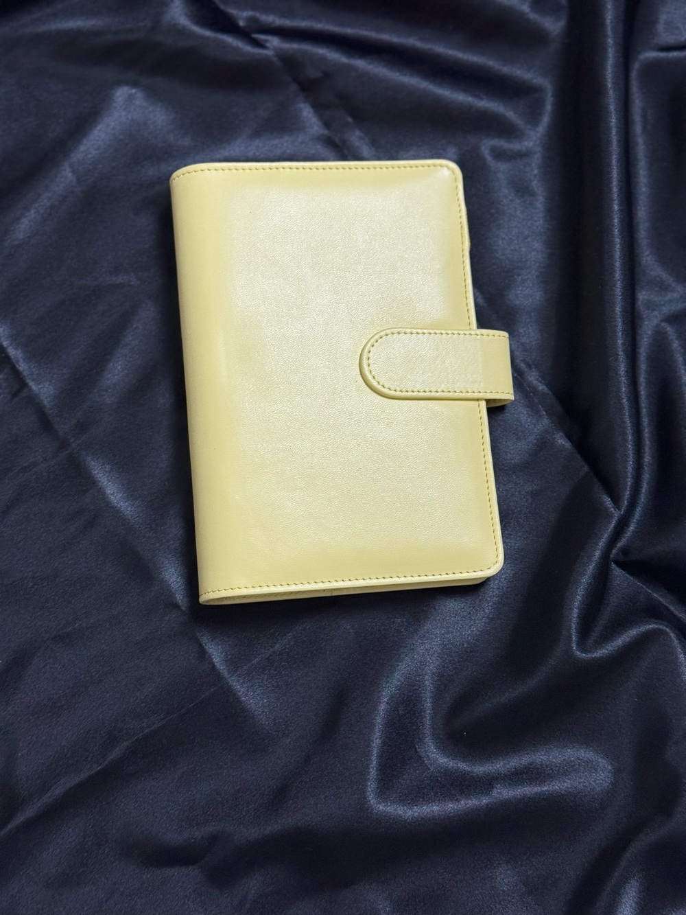 Yellow Faux Leather Snap-Closure Organizer/ Budget binder A6 - Picture 1 of 3